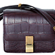 CÉLINE咖啡棕鱷魚皮Classic Bag