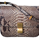 CÉLINE香草灰蟒蛇皮Classic Bag