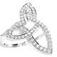 HARRY WINSTON「Lily Cluster」系列/鑽石戒環,NT226,000。