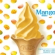 全家超商率先在6/19日推出芒果霜淇淋,用相當受大家喜愛的芒果,佐口味霜淇淋。