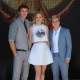 Liam Hemsworth, Jennifer Lawrence and Sam Claflin