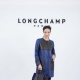 模特兒展演Longchamp 2015秋冬充滿繽紛活力的夜藍色系列高級時裝
