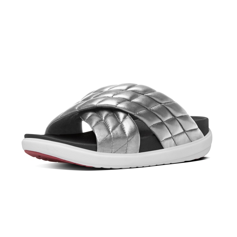 LOOSH™ X SLIDE 運動風雙帶涼鞋 銀色 建議售價5,450元