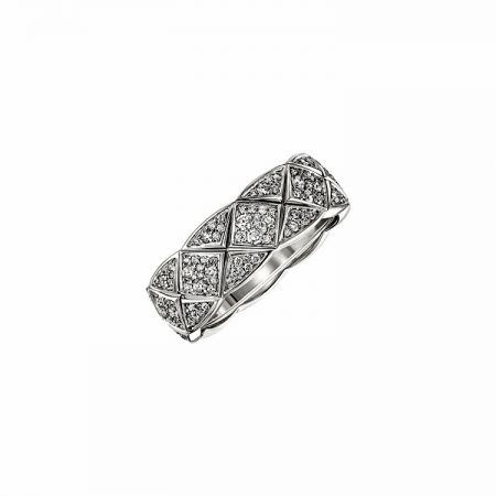 Bague Coco Crush PM white gold full pav