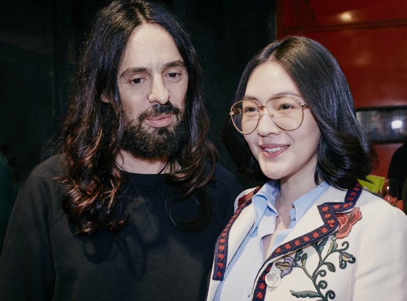 小S 配戴GUCCI 春夏復古眼鏡出席米蘭秋冬時裝周