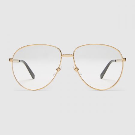 GUCCI 廣告形象款、小S配戴款復古金屬框眼鏡$12,980