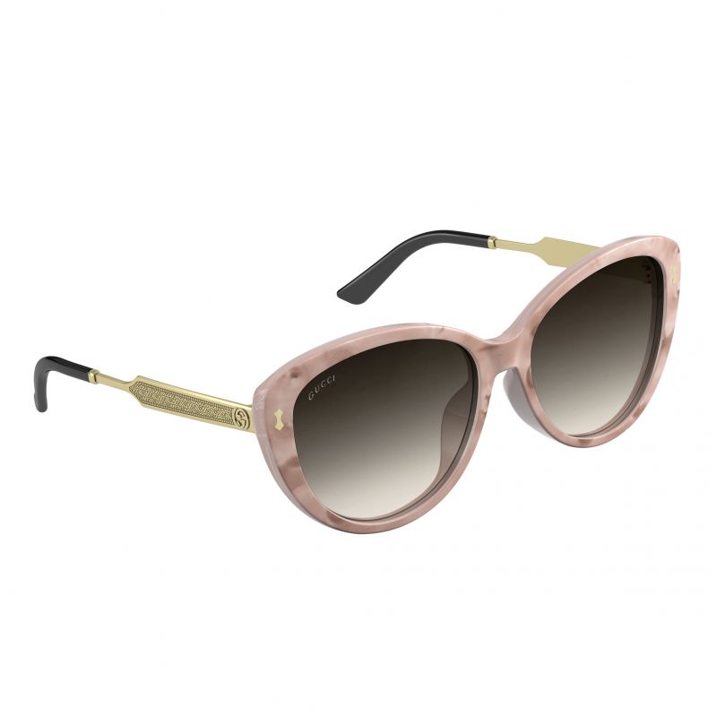GUCCI 石英粉貓眼造型墨鏡$13,390