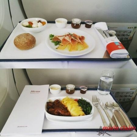 瑞士雪絨花航空飛機餐