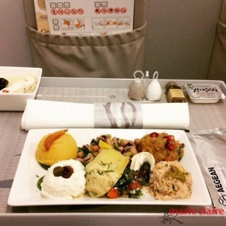 希臘愛琴海航空飛機餐
