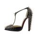 Christian Louboutin Goldostrap 120 Nappa Shiny Black Multimetal