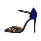 Christian Louboutin Rivierina On Fire 100 Veau Velours Patent Stellar Strass Version Multi
