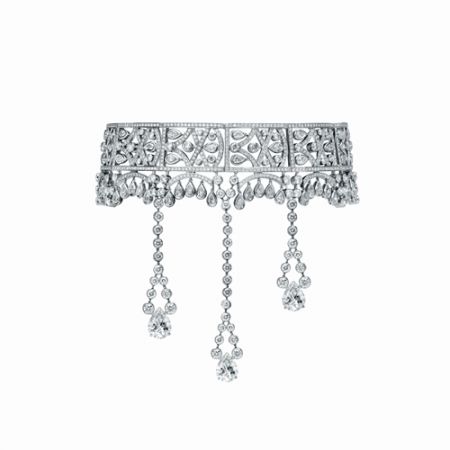 Limelight Paris 艾菲爾鐵塔項鍊,白金,鑽石,Piaget