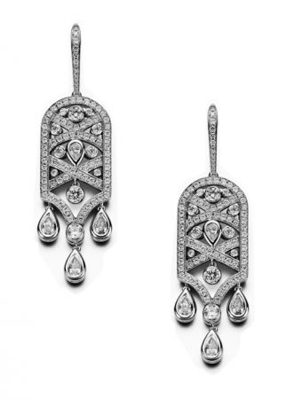 Limelight Paris艾菲爾鐵塔耳環,白金,鑽石,Piaget