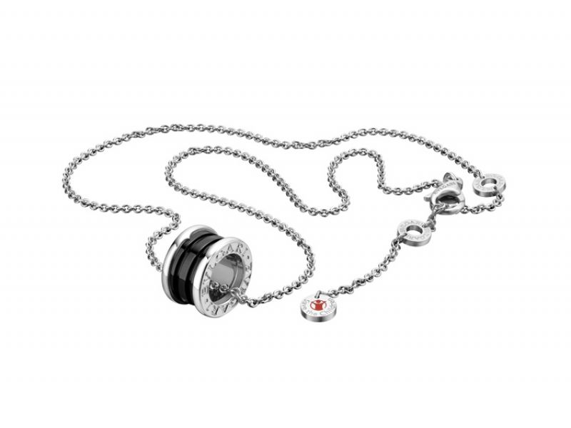 BVLGARI B.zero1 Save The Children 銀質黑陶瓷項鍊 約NT$18,400
