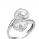 Happy Diamonds系列白金鑲嵌鑽石戒指,NT291,000,Chopard