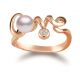 Love 系列粉紅金珍珠鑲鑽戒指,NT34,000,Mikimoto