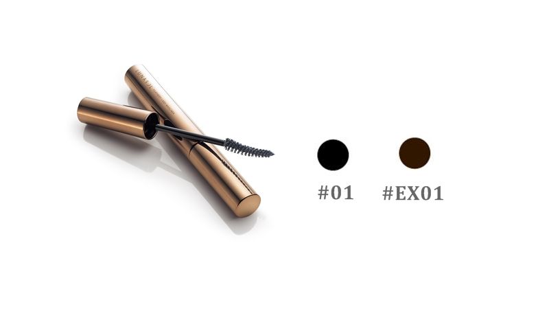 纖長飛翹睫毛膏#01 Deep Black、#EX01 Brownish Black皆為6g,NT1,050