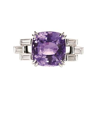 變色紫羅蘭「剛玉」鑽戒,Harry Winston
