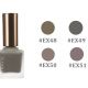 晶巧指甲油 N #EX48 Foggy Khaki、#EX49 Foggy Gray、# EX50 Foggy Beige、#EX51 Foggy Mauve皆為10ml,NT520