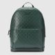GUCCI SIGNATURE墨綠色經典壓紋後背包$74,100