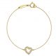 danger heart diamond 鑽石黃K金手鍊,NT54,100,TASAKI