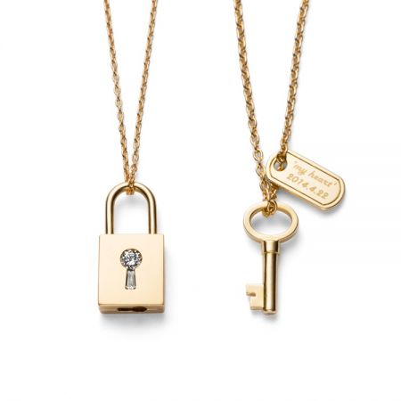 TASAKI lock my heart 黃K金對鍊NT$176,000