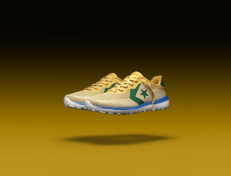 Converse 天藍邊/金黃