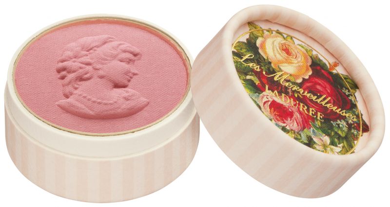 Les Merveilleuses Laduree迷你浮飾仕女頰彩,NT1,45008號Campanule風鈴草:蓬鬆輕柔的粉紅
