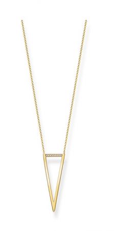 THOMAS SABO 鑲鑽金三角鏤空項鍊 NT$9,480