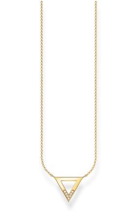THOMAS SABO 鑲鑽金迷你三角鏤空項鍊 NT$8,580