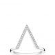 THOMAS SABO 鑲鑽銀三角鏤空戒指 NT$8,580