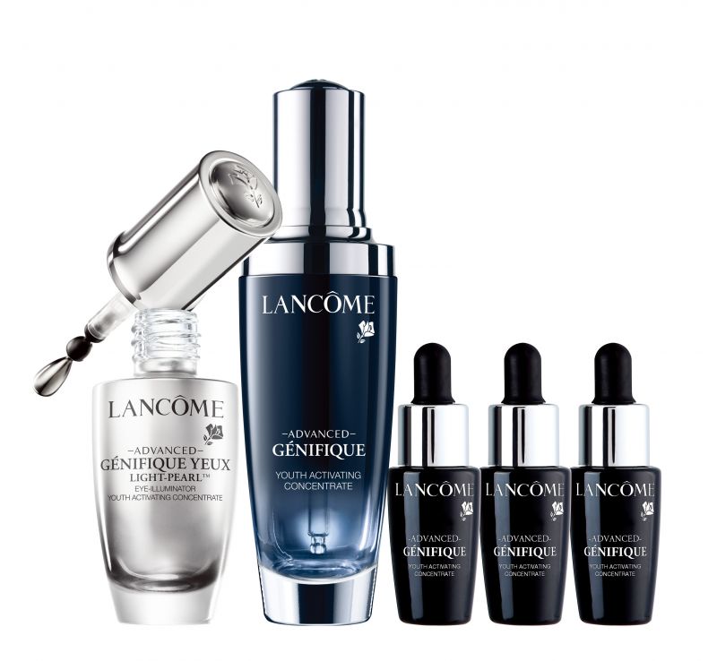 Lancome超修護肌因亮眼組(超進化肌因賦活露 50ml (正產品)+超進化肌因亮眼賦活精粹 20ml (正產品)+超進化肌因賦活露 7ml X3)價值NT9,057,建議零售價NT5,600,週慶價NT5,040