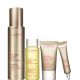 Clarins V型緊緻組 (V型緊緻抗引力精華50ml+V型緊緻抗引力大眼精華7ml+V型緊緻抗引力面膜15ml+洋甘菊化妝水50ml)特價NT2,650,原價值NT4,327(61折)
