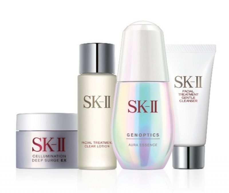 SK-II活膚修護組【SK-II R.N.A超肌能緊緻彈力精萃 30ml+SK-II 全效活膚潔面乳 20g+SK-II 亮采化粧水 30ml+SK-II 超解析光感鑽白修護凝霜15g】,NT 3,150