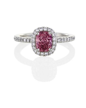 Aura 粉紅鑽戒指,De Beers