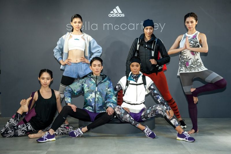 adidas by Stella McCartney秋冬系列— 名模共同演繹adidas by Stella McCartney秋冬系列(左起陳俞彤、徐尹、劉欣瑜、林又立、邱馨慧、廖奕琁)