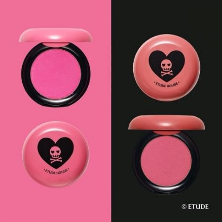 Etude House粉紅骷髏系列腮紅。