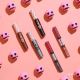 Etude House粉紅骷髏系列睫毛膏與雙色唇彩。