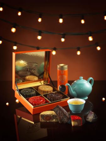 TWG Tea茗茶傳統月餅,四入茗茶月餅禮盒,建議售價NTD 1,420元