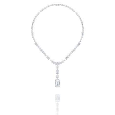 London By De Beers 高級珠寶系列_Battersea Light 鑽石項鍊