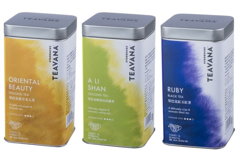 TEAVANA星巴克東方美人茶TEAVANA星巴克阿里山烏龍茶TEAVANA星巴克紅玉紅茶