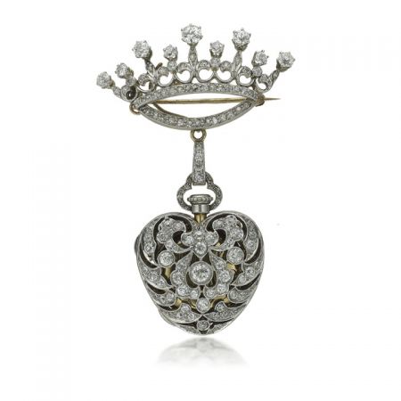 Tiffany 胸針懷錶 (Lapel Watch, 1890)