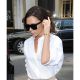 Victoria Beckham 維多利亞貝克漢配戴 Tiffany T Wrap 18K金鑲鑽手環出席紐約時裝周