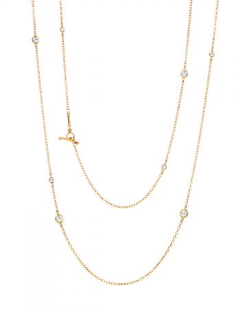 單品 Christy Turlington 配戴 Elsa Peretti® Diamonds by the Yard™ 18K 金鑲鑽項鍊,NT$ 325,000