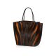 TOD'S 棕黑斑馬紋 Wave Shopping Bag NT$91,700