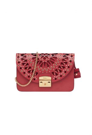 Furla METROPOLIS 幾何切割鏈帶包 NT$38,800