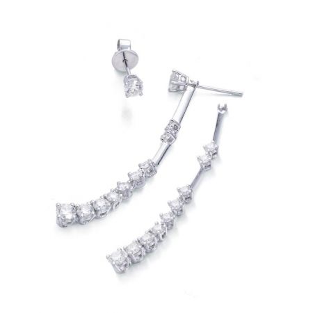 點睛品 Infini Love Diamond 婚嫁系列900鉑金鑽石耳環