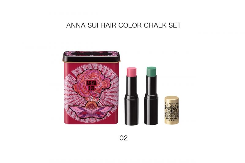 Anna Sui魔彩炫色染髮筆(02魔幻舞會:魔幻洋紅、俏皮綠)3.7g X 2,NT1,200
