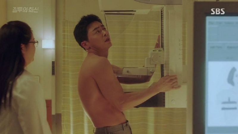 韓劇《嫉妒的化身》裡,男主角也被診斷出乳癌,一開始心理非常不能接受,覺得這是「女人的病」,甚至因此延誤治療。