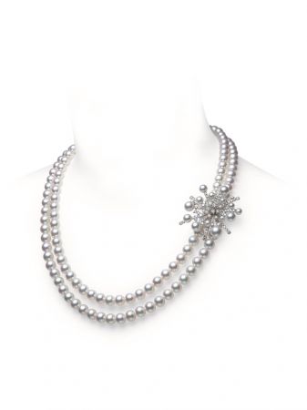 MIKIMOTO A World of Creativity 系列SPLASH高級珠寶日本Akoya真珠鑽石串鍊,1,730,000